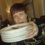 Sharon with all the empty plates! Sharon with all the empty plates!